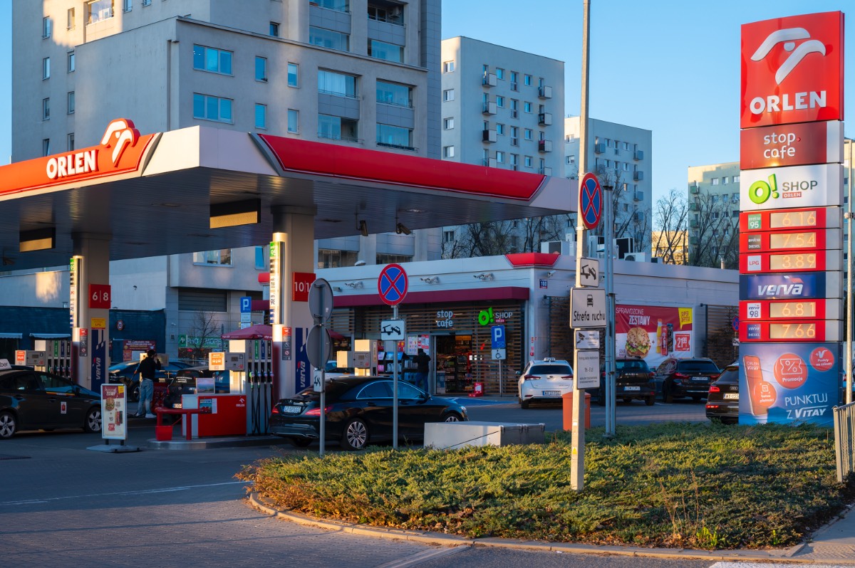 benzinestation Polen benzinestation Polen