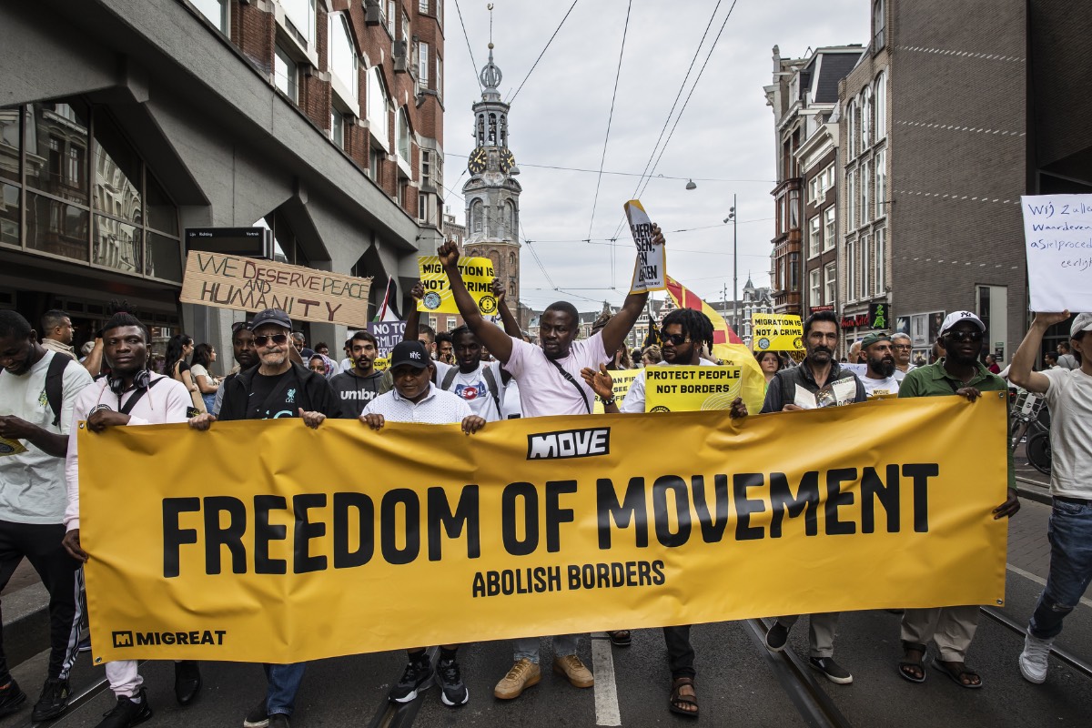 demonstratie ongedocumenteerden amsterdam
