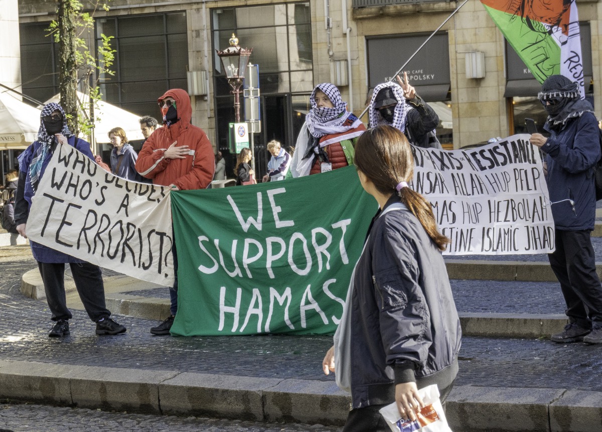 Demonstratie op de Dam