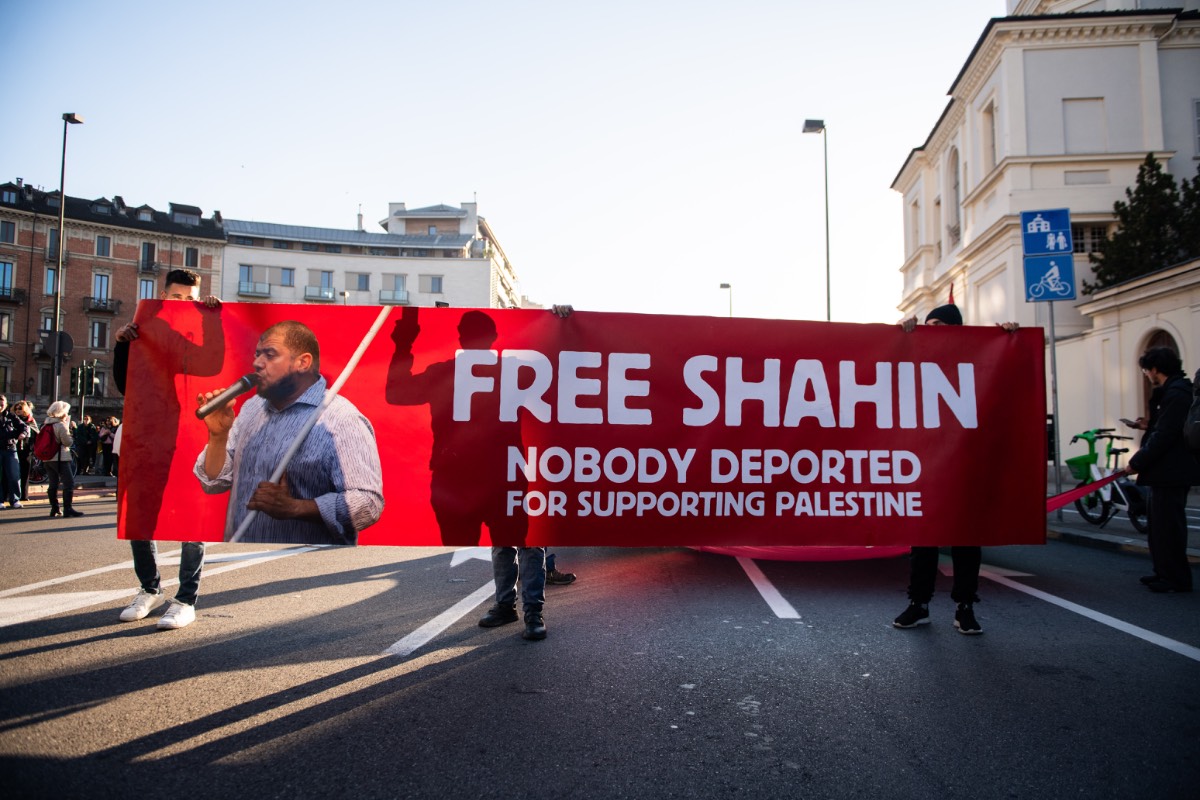 Mohamed Shahin demonstratie