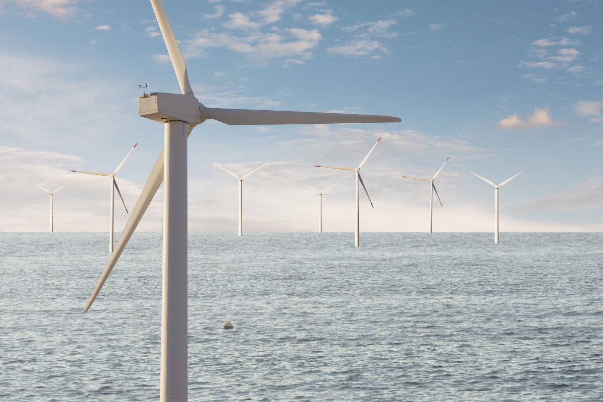 Windpark op zee