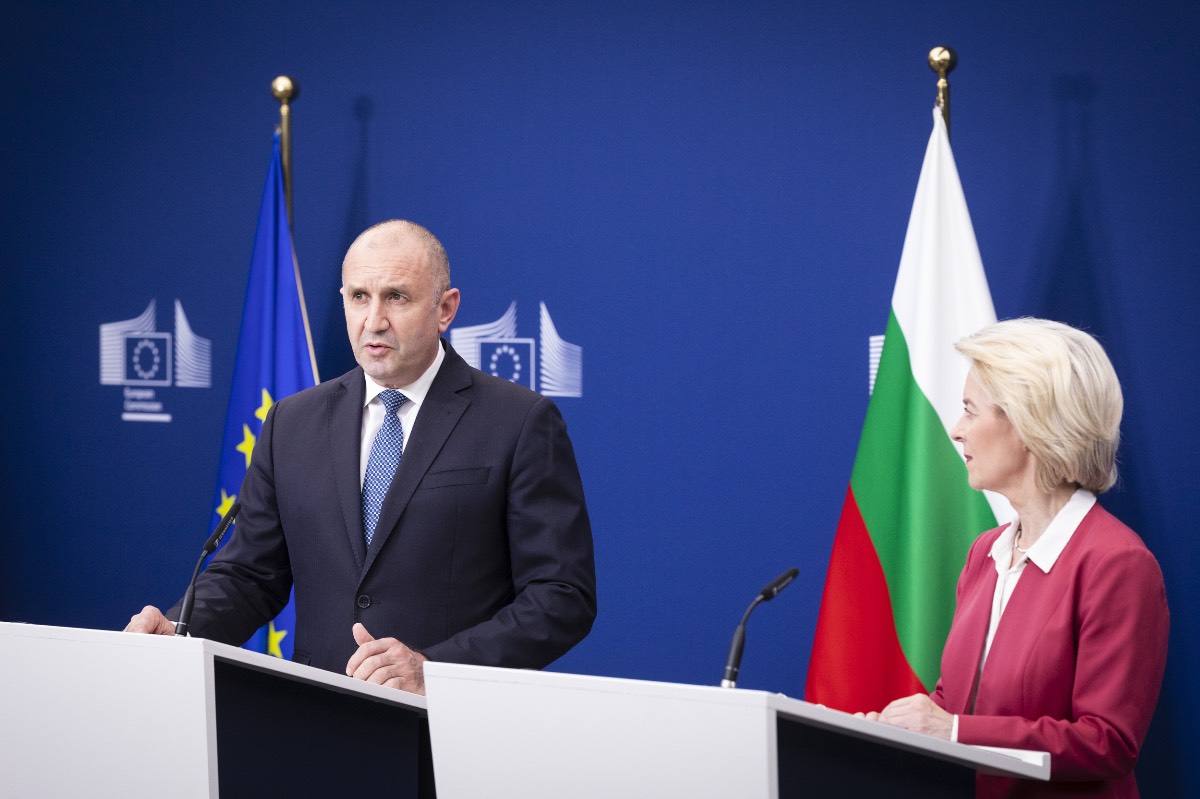 Rumen Radev en Ursula von der Leyen Rumen Radev en Ursula von der Leyen