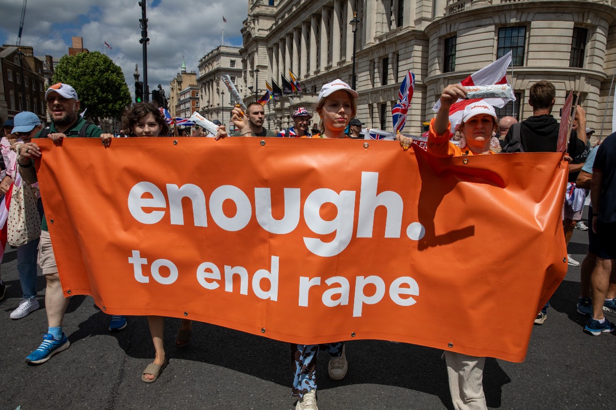 Demonstratie tegen grooming gangs Demonstratie tegen grooming gangs