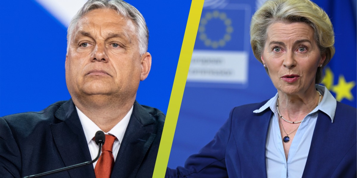 Orban en Von der Leyen Orban en Von der Leyen