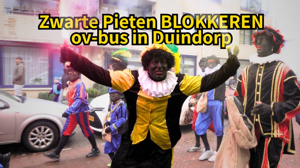Zwarte Pieten veroveren Duindorp terug: 'Dit is onze traditie!'