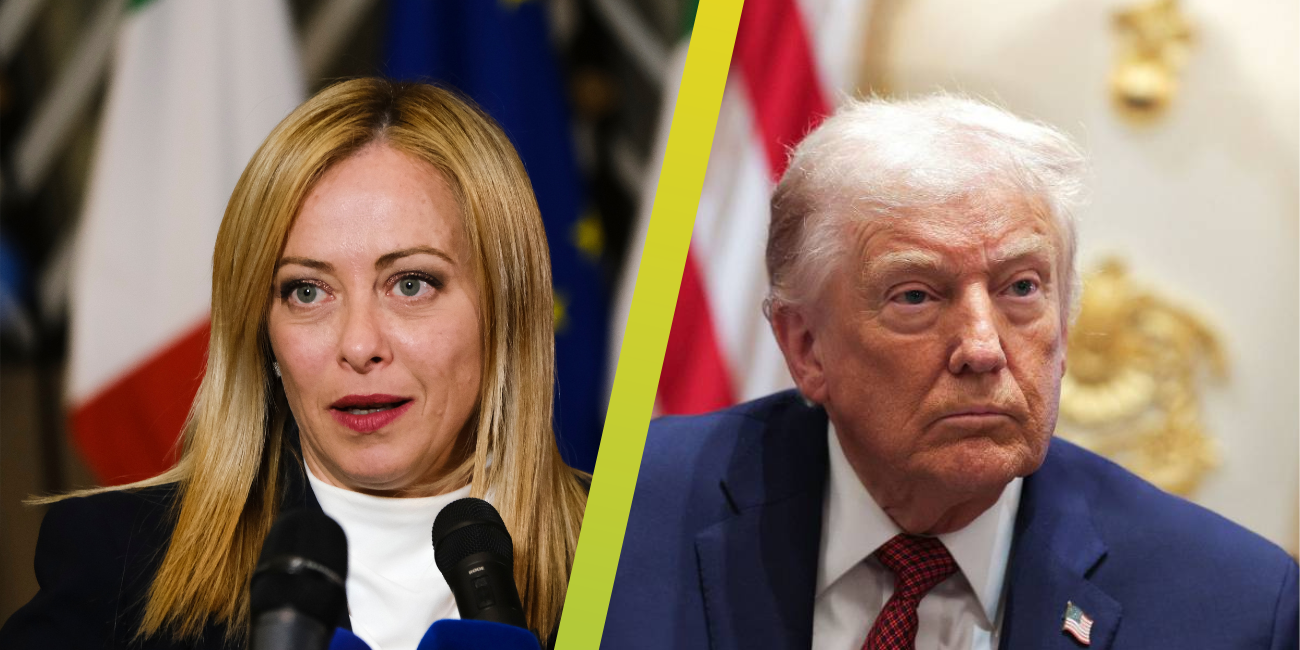 Meloni en Trump