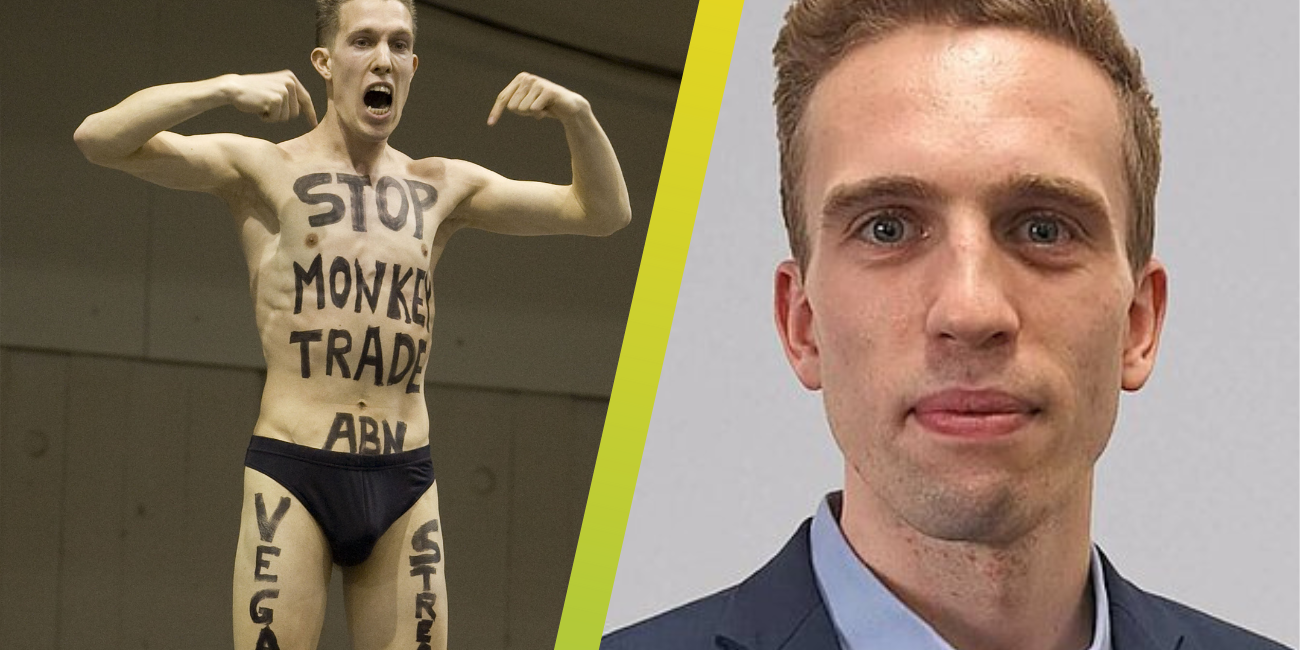 Kevin Nuijten en Vegan Streaker Kevin Nuijten en Vegan Streaker