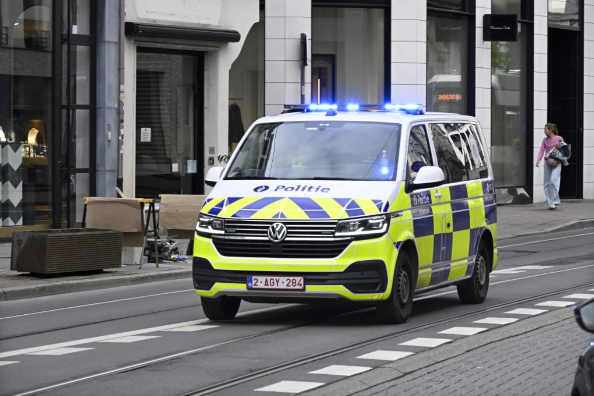 Belgische politieauto