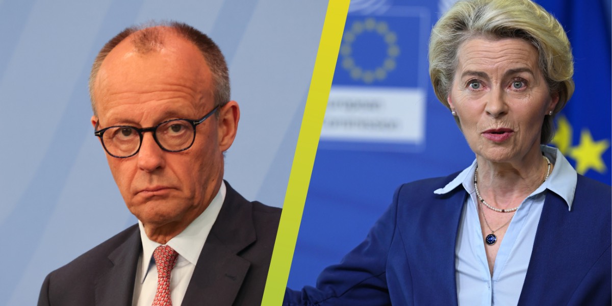 Merz en Von der Leyen